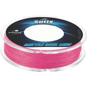 Sufix 50 Yard Rattle Reel V-Coat Fishing Line - Hot Pink - 1 of 1