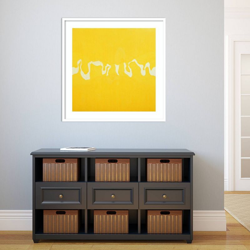 33&#34; x 33&#34; Yellow Journey by Charlie Millar Wood Framed Wall Art Print - Amanti Art, 6 of 10