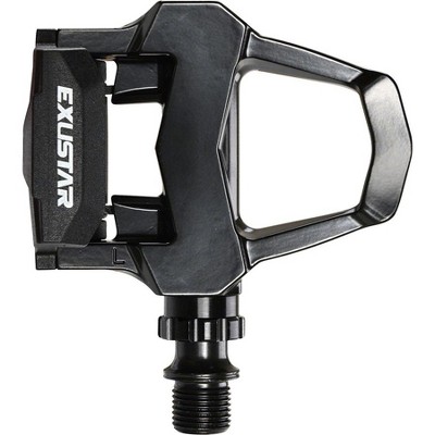 Exustar PR15 Clipless Road Pedals 9/16" Chromoly Steel Spindle Aluminum Body Blk