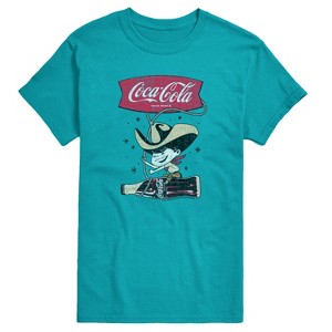 Men's - Coca-cola - Coca Cola Cowboy Short Sleeve Graphic T-Shirt - 1 of 3