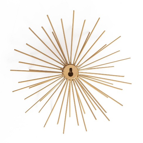 Cabers Starbursts Metal Wall Art Gold - Brewster: Iron Geometric Decor ...