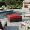 Covers&All Bellanova 38 in L Coffee Table Ottoman, Aspen Wicker w / Sunbrella - 3 of 4