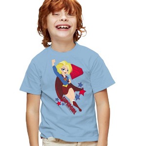 Boys' Short Sleeve Superhero Girls Supergirl T-Shirt - 1 of 4