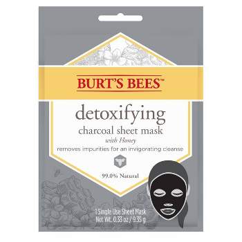 Burt's Bees Detoxifying Charcoal Sheet Face Mask - 1ct - 0.33oz