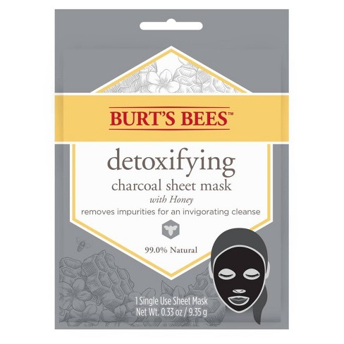 Burt's Bees Detoxifying Charcoal Sheet Face Mask - 1ct - 0.33oz - image 1 of 4