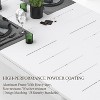CAVINAS Dining Table Kitchen Table Aluminum Patio Extendable White Dining Room Table - 2 of 4