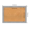 Amanti Art Natural Cork Board Framed Vista Brushed Nickel Bulletin Board 40 in. x 28 in. - 4 of 4