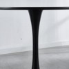 FONTOI Dining Tables with a Square Manufactured Tabletop, Glam Style, Special Design, International Concept, Black, 42.12"*42.12"*28.7" - 2 of 4