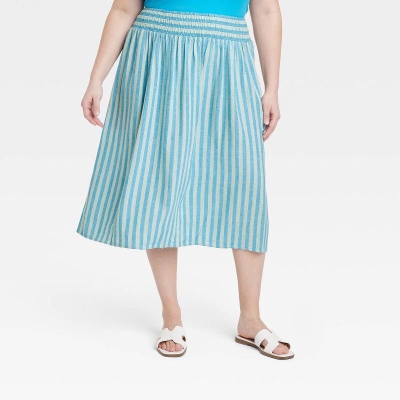 Women's Midi A-Line Skirt - A New Day™, 1 of 9
