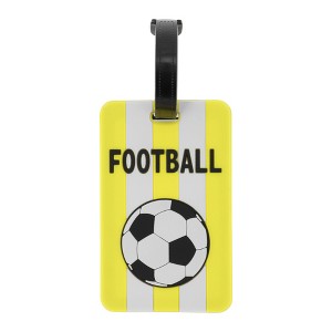 Unique Bargains Football Pattern Luggage Tag 1 Pc - 1 of 4