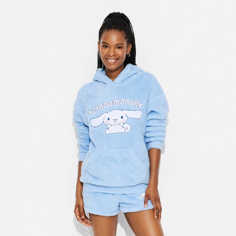 Women's Cinnamoroll Woobie Graphic Hoodie - Blue M