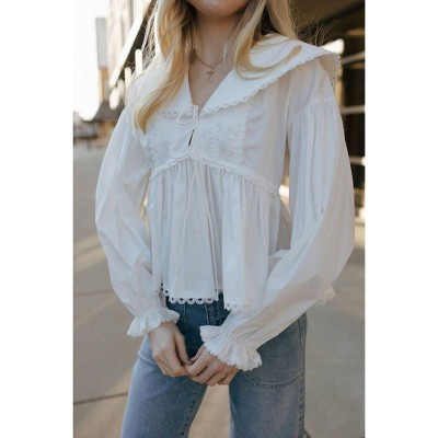 Women's Peter Pan Blouse - MABLE