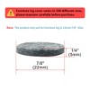 Unique Bargains Felt Self-stick Non-slip Anti-scratch Round Furniture Pads Gray 16 Pcs - 2 of 4