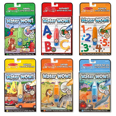 Melissa & Doug Water Wow! - Water Reveal Pad Bundle - Animals, Alphabet,  Numbers and More