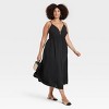 Women's Ruched Midi Dress - A New Day™ - 3 of 3