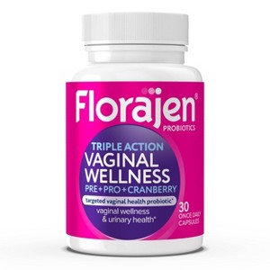 Florajen Vaginal Wellness Capsules Multi-Symptom Relief Capsules - 30ct - 1 of 4