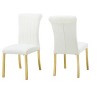 PAGED Dining Chairs Set of 2, Contemporary Comfy Dining Room Chairs with Channel Tufted Back, Kitchen Chairs for Dining Room - 3 of 4