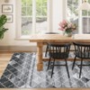 Area Rugs Geometric Neutral Living Room Rug Stain-Resistant Low Pile Non Slip Indoor - 2 of 4