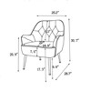 Upholstered Accent Chair With Armchair Ergonomic Incline Backrest Easy Assembly Modern Chair For Living Room - 2 of 4