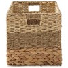 Casafield Mixed Weave Storage Baskets, Natural - Set of 2 Collapsible Cubes, Woven Bin Organizers for Bathroom, Bedroom, Laundry - 4 of 4