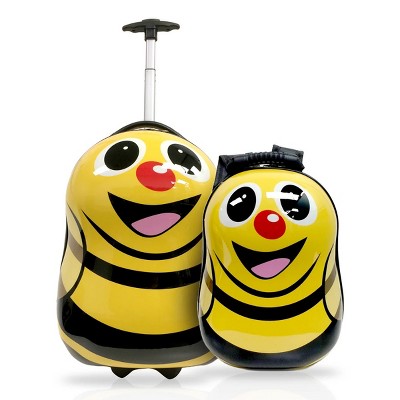 TUCCI BusyBee 2pc Kids' Hardside Carry On Luggage Set with 16" Suitcase & 13" Backpack
