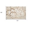 HomeRoots 9' X 12' Beige and Gold Abstract Area Rug - 3 of 4