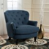Modern Club Sofa Chair, Upholstered Arm Chairs With Diamond-Tufted Wide Backrest, Accent Reading Chair For Living Room, Bedroom, Office - 2 of 4