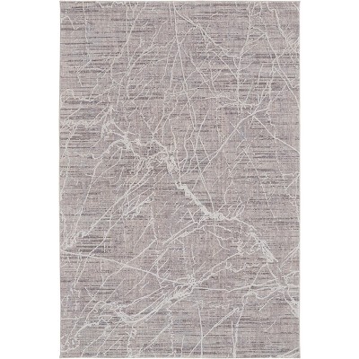 Lennox Transitional Abstract Taupe/Gray Area Rug