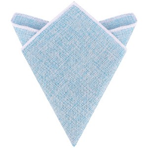 INSPIRE CHIC Men's Solid Linen Woven Pocket Square - 1 of 4