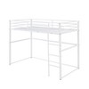 Hotraffy Metal Loft Bed, with Safety Guard Rails & Flat Ladder - 4 of 4