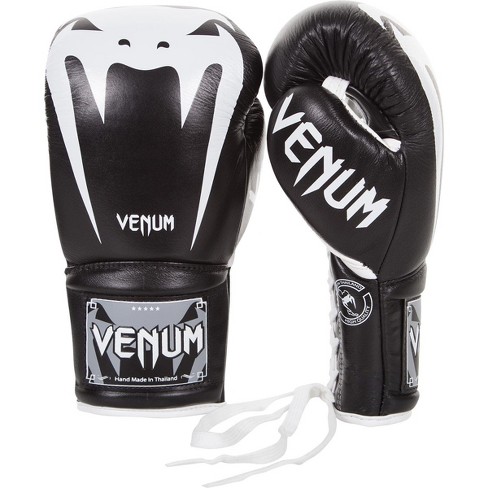 Venum Giant 3.0 Nappa Leather Lace Up Boxing Gloves - 16 oz. - Black