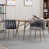 Okak Modern Stylish Design Home Dining Chairs for Kitchen Dining Room,Metal Frame & Upholstered Seating Dining Chair Set of 2 - 4 of 4