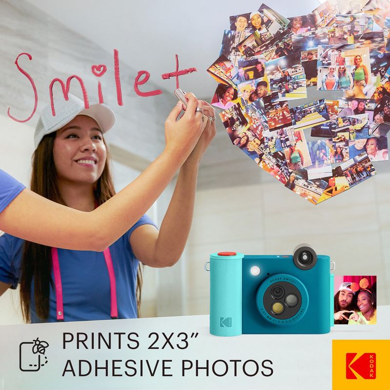 Kodak Smile+ 2x3 Digital Instant Print Camera with Effect Lenses, 6 of 10