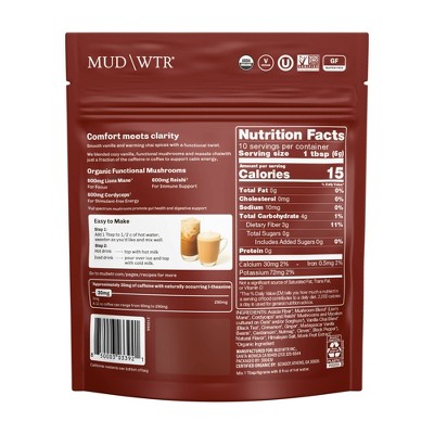 MUD\WTR Organic Vanilla Chai Mushroom Coffee Alternative - 2.1oz