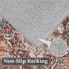 Washable Vintage Oriental Area Rug, Low Pile Non-Slip Soft Neutral Floor Carpet for Living Room Bedroom Office Nursery - 4 of 4