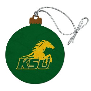 Kentucky State University Primary Logo Wood Christmas Tree Holiday Ornament - 1 of 4