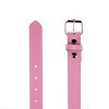 CTM Kids' Solid Bold Color Belt with Roller Buckle - 3 of 4