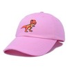 Dalix T-Rex Embroidered Cotton Dad Hat Adjustable Baseball Cap Mens - 4 of 4