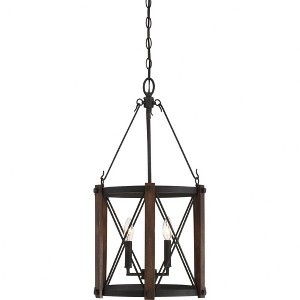 Quoizel Lighting Baron 3 - Light Chandelier in  Marcado Black - 1 of 4