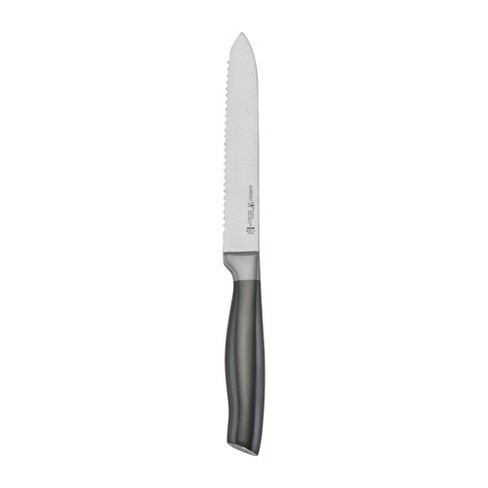 Henckels Solution 5-inch Serrated Utility Knife, serrated edge