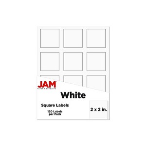 JAM Paper Square Address Labels 2 x 2 White 120/Pack (367831069) - 1 of 4
