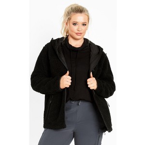 Avenue Kyla Fleece Zip Front Jacket - 1 of 4