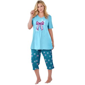 Dreams & Co. 2-Piece Capri PJ Set - 1 of 4