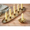 tag Gold Metal Cinco 5 Taper Candle Holder Tray, 20.0L x 5.0W x 1.0H inches - 2 of 3