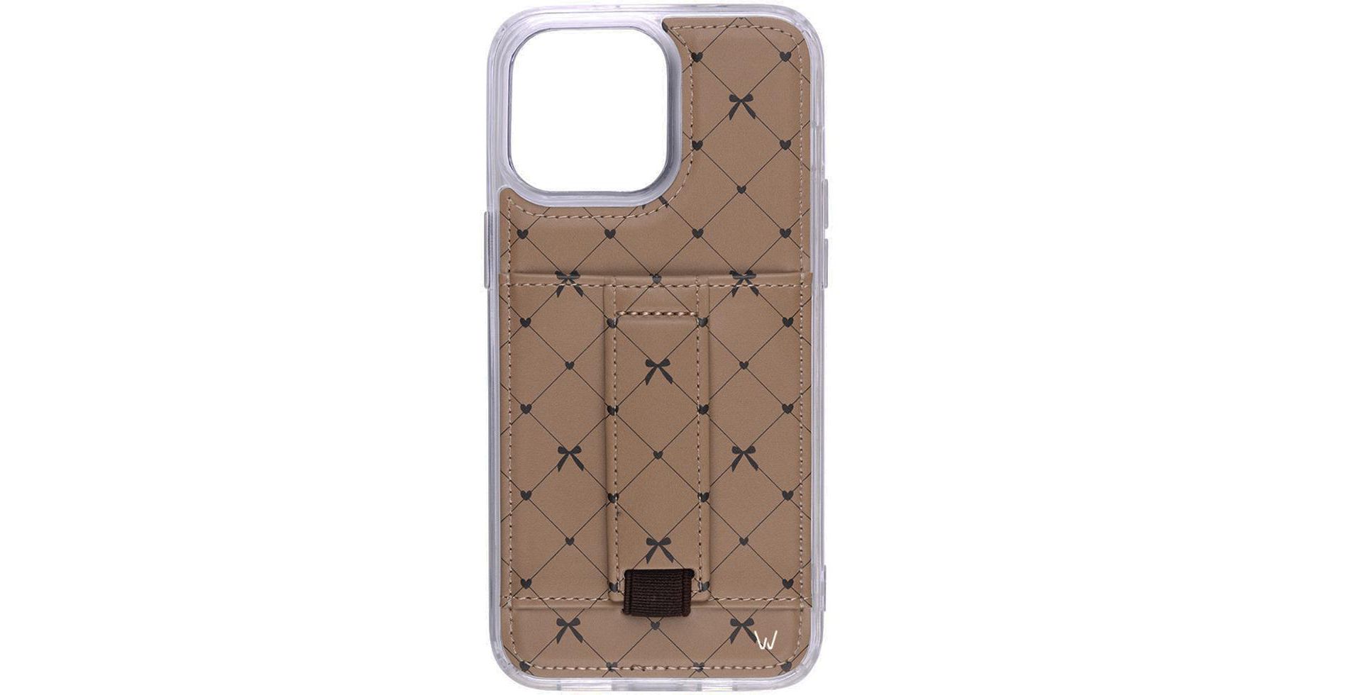 Walli Cases Criss Cross My Heart Phone Case with Wallet and Finger Strap