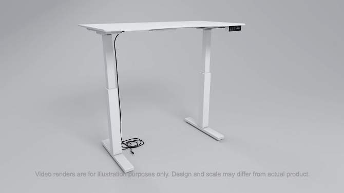 Baron Contemporary Adjustable Office Stand Up Table Large - HOMES: Inside + Out, 6 of 8, play video