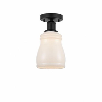 Ellery - 1 Light Semi-Flush Mount In Nautiical Style-9.75 Inches Tall and 4.75 Inches Wide