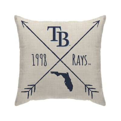 MLB Tampa Bay Rays Cross Arrow Decorative Throw Pillow