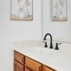 Cobbe 2-Handle 8 inch Widespread Bathroom Sink Faucet Matte Black Lavatory Faucet 3 Hole 360° Swivel Spout Vanity Sink Basin Faucets - 3 of 4