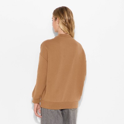 Women's Howdy Cow Graphic Sweatshirt - Brown - image 3